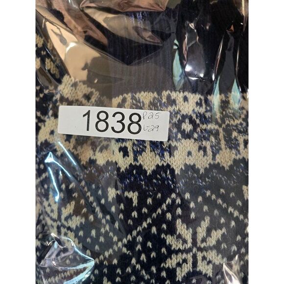 Vintage XXL Wool & Nylon Nordic Sweater Reindeer & Snowflake Pattern made in USA - Picture 9 of 9